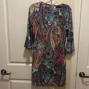 Tommy Hilfiger patterned dress, Size 4, lovely!